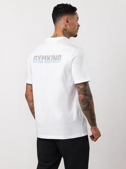 Gym King Nothing Beats Belief 2.0 Jersey T-Shirt - view 2, White