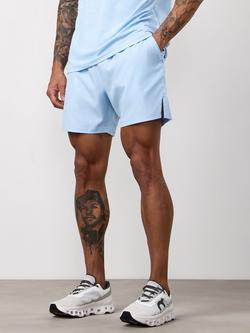 Gym King Debossed Camo Short, Gunmetal Grey, Blue