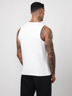 Gym King Signature Rib Vest Top - view 2, White