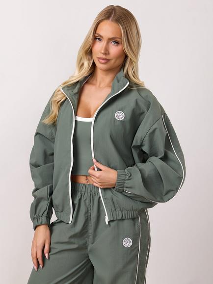 Gym King Composure Woven Full Zip Track Jacket, Green