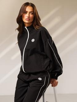 Gym King Composure Woven Full Zip Track Jacket, Black