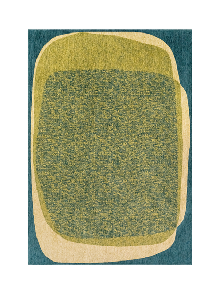 Louis De Poortere Marble Larch Rug, Green, Green