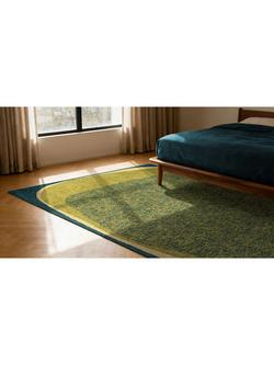 Louis De Poortere Marble Larch Rug, Green - view 2, Green