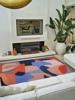 Louis De Poortere Shapes Abstract Rug, Multi - view 2, Multi