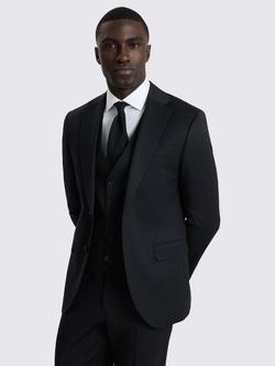 Moss Slim Fit Wool Blend Suit Jacket, Black, Black
