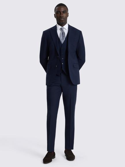 Moss Slim Fit Wool Blend Performance Suit Jacket - view 2, Ink
