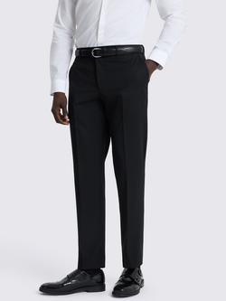Moss Slim Fit Wool Blend Suit Trousers, Black, Black