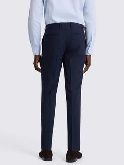 Moss Slim Fit Wool Blend Suit Trousers, Blue - view 2, Blue