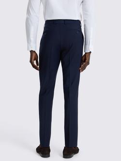 Moss Slim Fit Wool Blend Suit Trousers, Ink - view 2, Ink