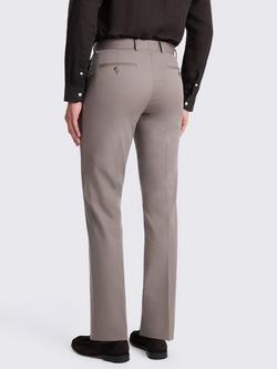Moss Tailored Fit Cotton Blend Suit Trousers, Taupe - view 2, Taupe