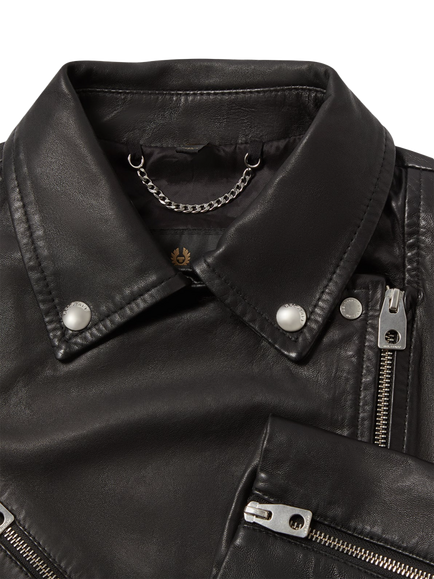 Belstaff Sienna Leather Biker Jacket, Black - view 2, Black