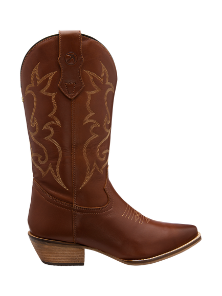 Ravel Taylor Block Heel Cowboy Boots, Tan, Tan