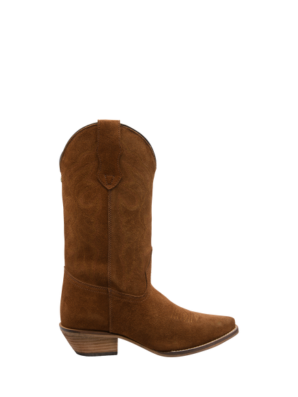 Ravel Taylor Block Heel Cowboy Boots, Rust, Rust
