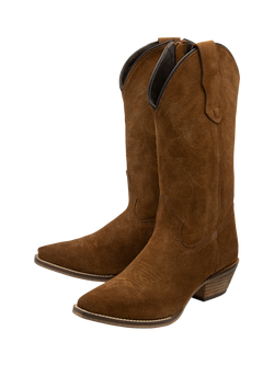 Ravel Taylor Block Heel Cowboy Boots, Rust - view 2, Rust