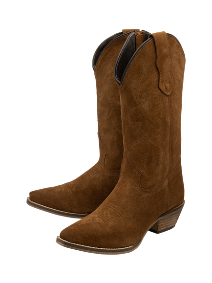 Ravel Taylor Block Heel Cowboy Boots, Rust - view 2, Rust