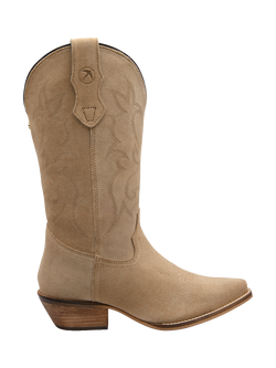 Ravel Taylor Block Heel Cowboy Boots, Stone, Stone