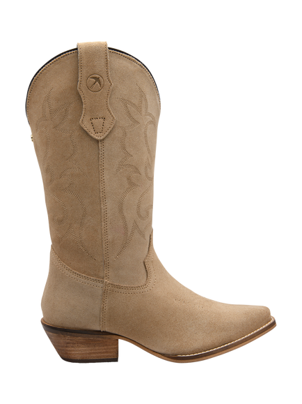 Ravel Taylor Block Heel Cowboy Boots, Stone, Stone