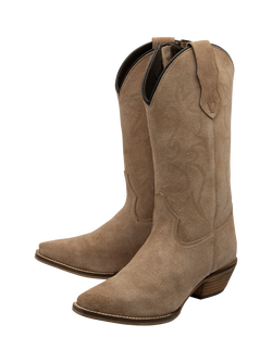 Ravel Taylor Block Heel Cowboy Boots, Stone - view 2, Stone