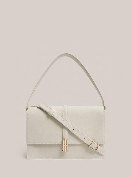 Hobbs Cassidy Crossbody Leather Bag, Warm Ivory