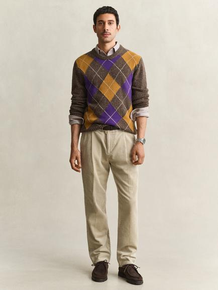 GANT Cotton Corduroy Suit Trousers, Clay Beige, Clay Beige