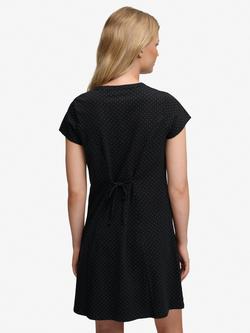 Superdry Button Through Mini Dress, Black - view 2, Black