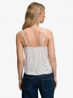 Superdry Floral Cami Top, Off White - view 2, Off White