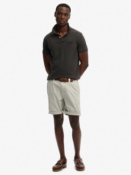 Superdry Utility Stretch Cotton Chino Shorts, Silver City Grey