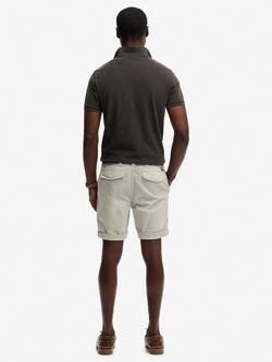Superdry Utility Stretch Cotton Chino Shorts - view 2, Silver City Grey