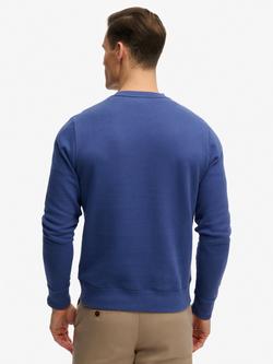 Superdry 1954 Company Cotton Rich Relaxed Fit Sweatshirt, Summit Blue - view 2, Summit Blue