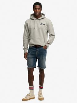 Superdry Vintage Straight Denim Shorts, Yokohama Dark Blue, Yokohama Dark Blue
