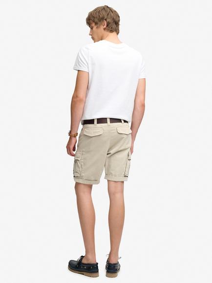 Superdry Core Stretch Cotton Cargo Shorts - view 2, Sand