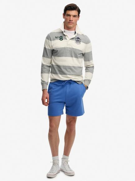 Superdry Essential Cotton Rich Logo Classic Shorts, Chambray Blue, Chambray Blue