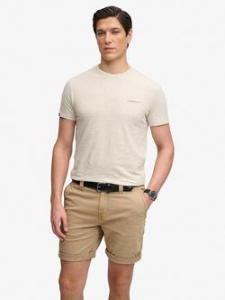Superdry Utility Stretch Cotton Chino Shorts, Overcast Beige