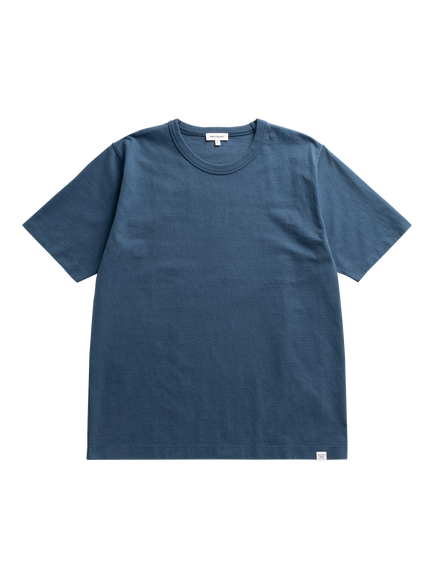 Norse Projects Compact Cotton T-Shirt, Dark Blue, Dark Blue