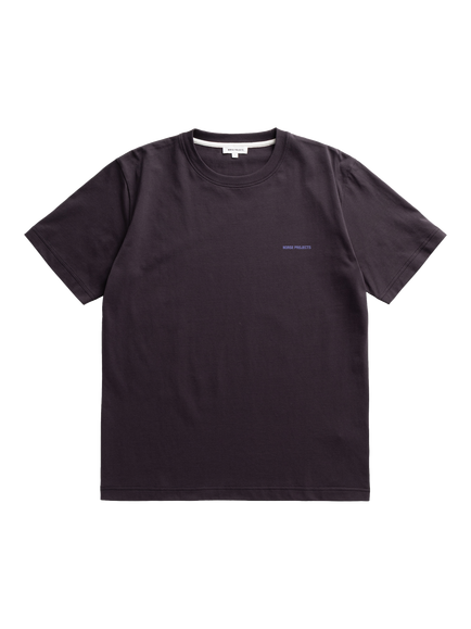 Norse Projects Logo Print Cotton T-Shirt, Darkest Purple, Darkest Purple