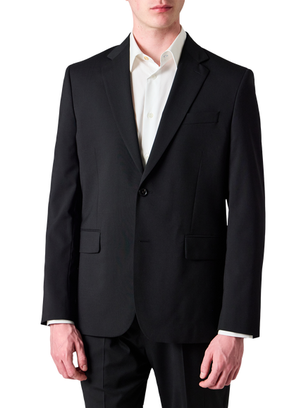 PS Paul Smith Tailored Fit Stretch Cotton Suit Jacket, Black, Black