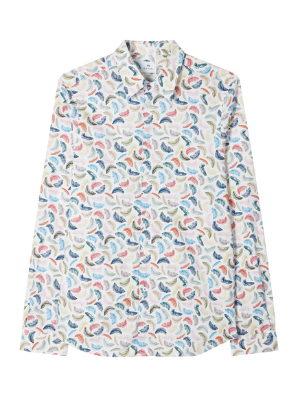 Paul Smith Printed Pop Shirt, White, White