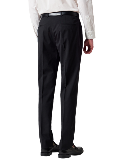 PS Paul Smith Stretch Tailored Fit Wool Rich Suit Trousers, Black - view 2, Black