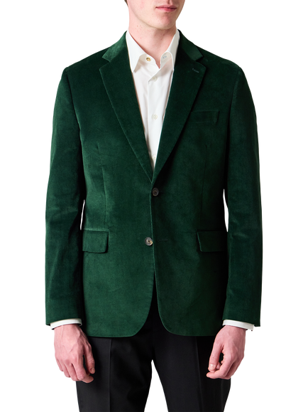 PS Paul Smith Tailored Fit Velvet Suit Jacket, Emerald Green, Emerald Green