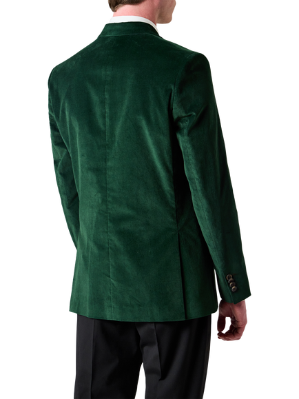 PS Paul Smith Tailored Fit Velvet Suit Jacket, Emerald Green - view 2, Emerald Green