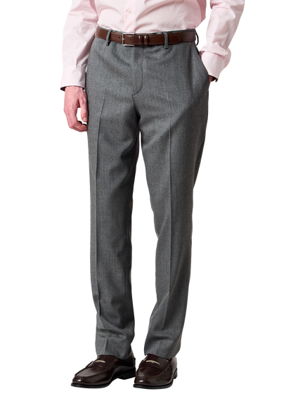PS Paul Smith Twill Flannel Tailored Fit Wool Rich Suit Trousers, Grey Melange, Grey Melange