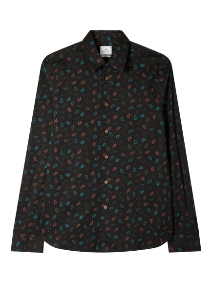 Paul Smith Printed Pop Shirt, Black/Multi, Black Multi