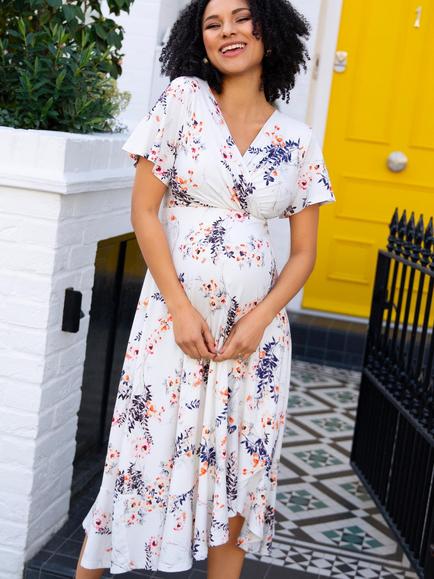 Tiffany Rose Rosalie Floral Midi Dress, Japanese Garden - view 2, Japanese Garden