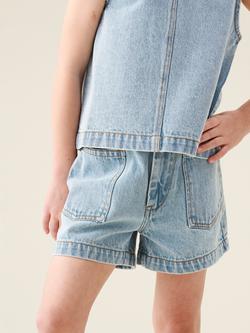 Angel & Rocket Kids' Sienna Denim Shorts, Blue, Blue