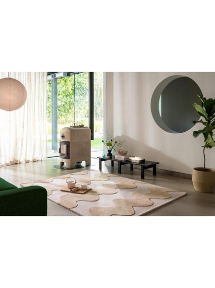 Marimekko Lokki Hand Tufted Pure Wool Rug - view 2, Butter