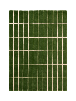 Marimekko Tiiliskivi Hand Tufted Pure Wool Rug, Green