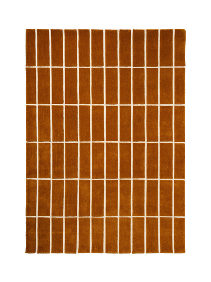Marimekko Tiiliskivi Hand Tufted Pure Wool Rug, Brown