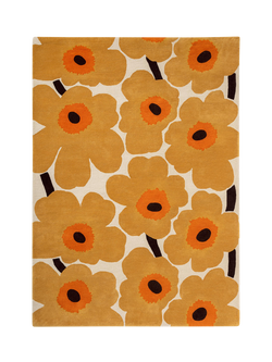 Marimekko Unikko Hand Tufted Pure Wool Rug, Honey, Honey