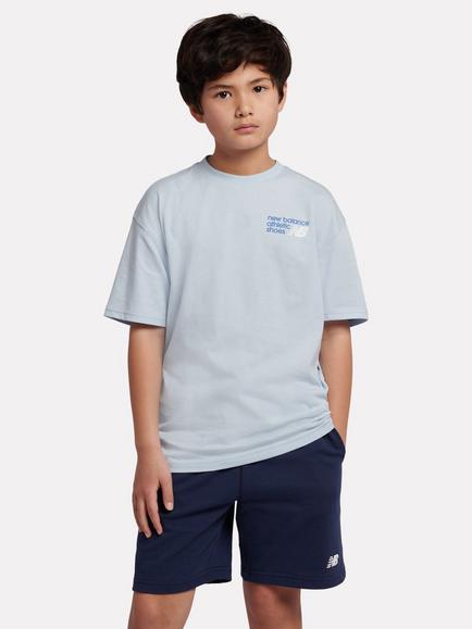 New Balance Kids' Athletics Shoes Graphic T-Shirt, Oxford Blue, Oxford Blue