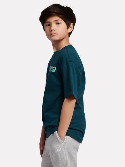 New Balance Kids' Athletics Shoes Graphic T-Shirt, Medusa Green - view 2, Medusa Green